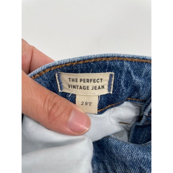 Madewell Womens Size 28T The Perfect Vintage Jeans Fair Trade Denim High Waist - Picture 3 of 11